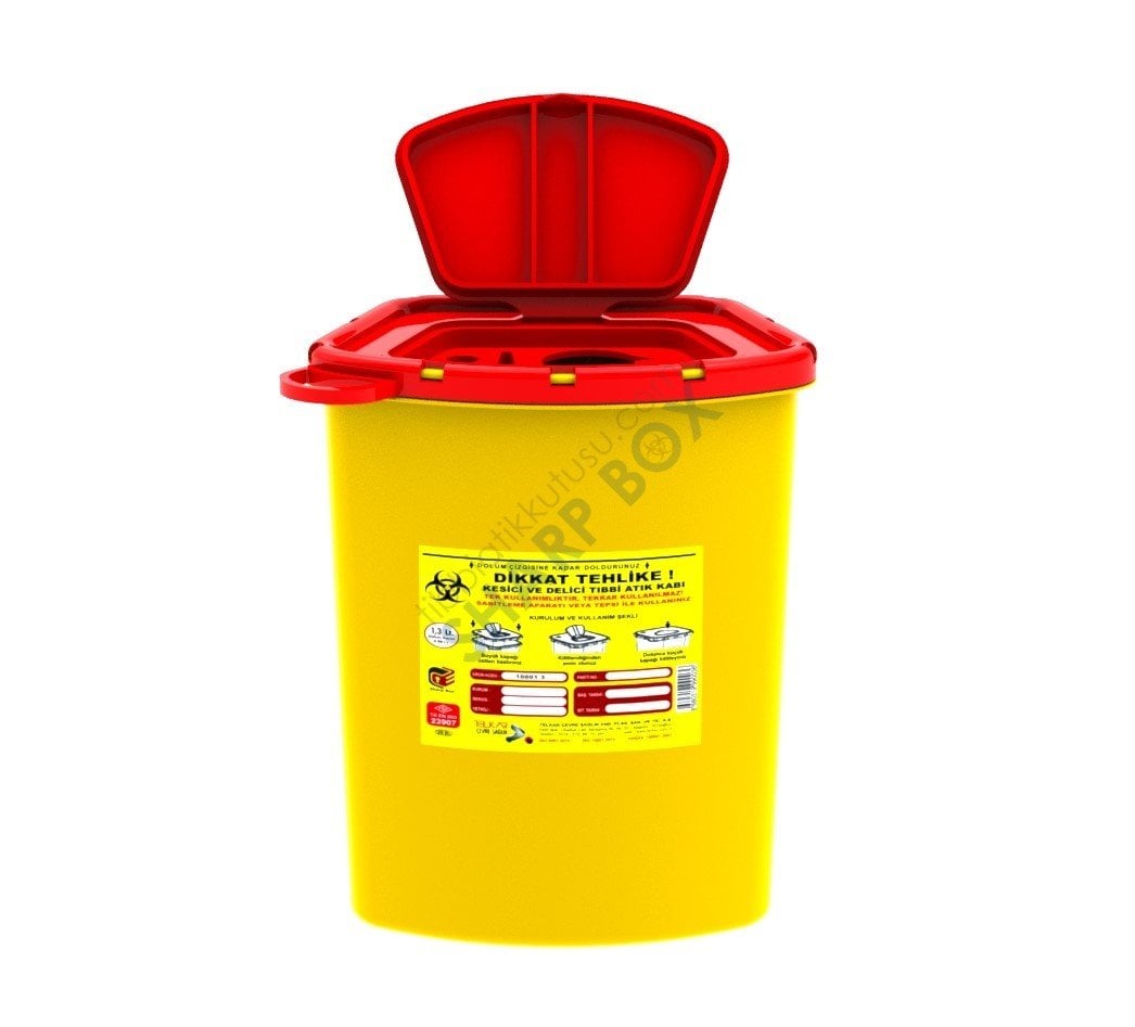 1,3 LT TIBBİ ATIK KUTUSU 150 ADET