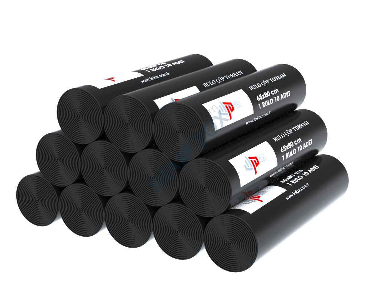 72*95 BASKISIZ EVSEL ATIK TORBASI 20 RULO