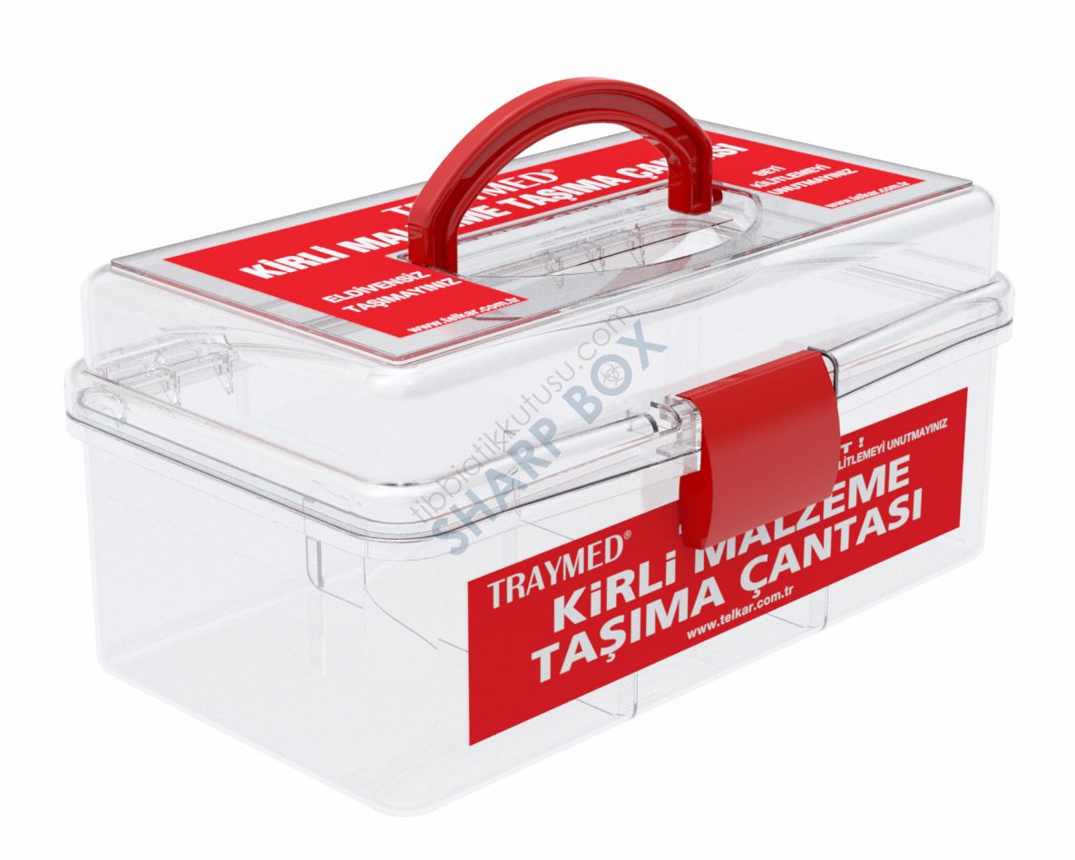 KİRLİ CERRAHİ ALET TAŞIMA SETİ KÜÇÜK-ŞEFFAF