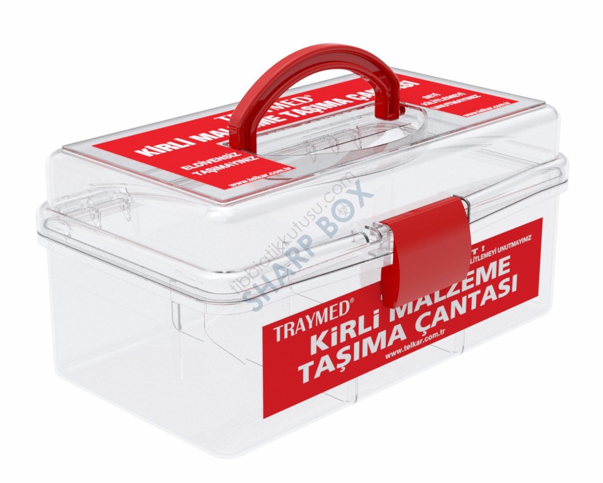 KİRLİ CERRAHİ ALET TAŞIMA SETİ KÜÇÜK-ŞEFFAF