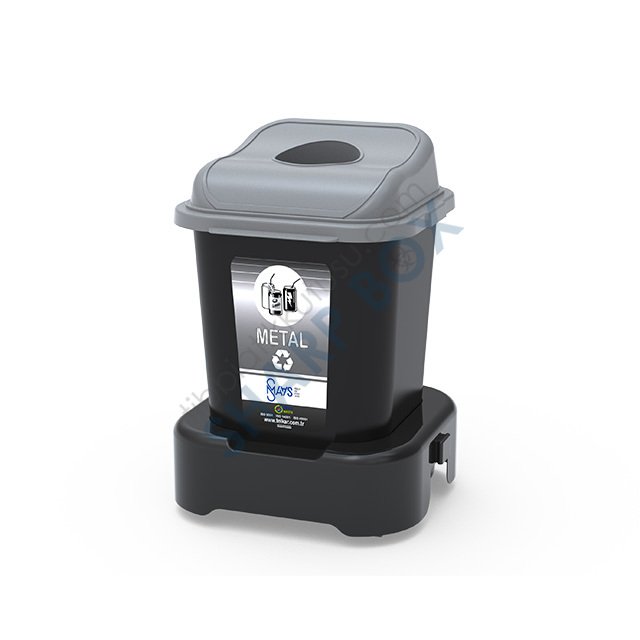 MODÜLER ATIK KOVASI SETİ- METAL- PLASTİK ATIK 30 LT