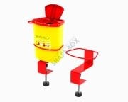 1,3 LT TIBBİ ATIK KUTUSU MASA SABİTLEME APARATI